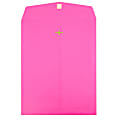 JAM Paper® Open-End 10" x 13" Catalog Envelopes, Clasp Closure, Fuchsia, Pack Of 100 Envelopes 1 thumbnail image