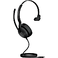 Jabra Evolve2 50 Headset - Mono - USB Type C - Wired/Wireless - Bluetooth - 98.4 ft - 20 Hz - 20 kHz - On-ear - Monaural - Supra-aural - 5.58 ft Cable - MEMS Technology, Noise Cancelling Microphone - Noise Canceling