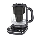 Aqua Optima Electric 1.7L Plastic Kettle With Water Filter, Black