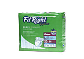 FitRight Restore Briefs, Large, Blue, 20 Briefs Per Bag, Case Of 4 Bags
