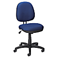 Lorell® Contoured Mid-Back Fabric Task Chair, Blue