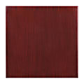 Flash Furniture High-Gloss Resin Square Table Top With 2"-Thick Drop-Lip, 30" x 30", Mahogany