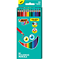 BIC® Kids Coloring Pencils, 3.3 mm, Assorted Colors, Pack Of 12 Pencils
