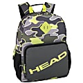 HEAD Athletic Travel Backpack With 17" Laptop Pocket, Gray/Yellow Camo 1 thumbnail image