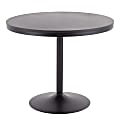 LumiSource Dakota Dining Table, 29-3/4"H x 36"W x 36"D, Black/Black
