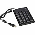 Targus® Ultra Mini 19-Key Numeric Keypad With USB Hub, Black, PAUK10U 1 thumbnail image