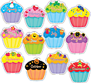 Creative Teaching Press® Designer Cut-Outs, 10", Cupcakes, Assorted Colors, Pack Of 12