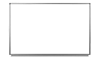Luxor Magnetic Dry-Erase Whiteboard, 36" x 24", Aluminum Frame With Silver Finish 1 thumbnail image