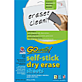 GoWrite!™ Self Stick Non-Magnetic Dry-Erase Whiteboard Sheets, 11" x 17", White, Pack Of 5 1 thumbnail image