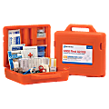 First Aid Only Weatherproof 215-Piece First Aid Kit, 4"H x 13"W x 12"D, Orange 1 thumbnail image