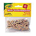 Crayola® Mini Clothespins, Natural, Pack Of 25 Pins 1 thumbnail image