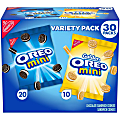 Oreo Mini Mix Sandwich Cookies Variety Pack, 1.5 Oz, Box Of 30 Snack Packs