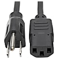 Eaton Tripp Lite Series Desktop Computer AC Power Cable, NEMA 5-15P to C13 - 10A, 125V, 18 AWG, 20 ft. (6.09 m), Black - P006020 1 thumbnail image