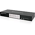 IOGEAR 4-Port DisplayPort Secure KVM Switch (TAA) - 4 Computer(s) - 1 Local User(s) - 3840 x 2160 - 2 x PS/2 Port - 11 x USB - Rack-mountable - 5 x DisplayPort - TAA Compliant