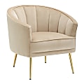 LumiSource Tania Accent Chair, Gold/Champagne 1 thumbnail image