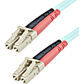 StarTech.com 1m (3ft) LC/UPC to LC/UPC OM3 Multimode Fiber Optic Cable, Full Duplex 50/125µm Zipcord Fiber Cable 1 thumbnail image