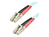 StarTech.com 1m (3ft) LC/UPC to LC/UPC OM3 Multimode Fiber Optic Cable, Full Duplex 50/125µm Zipcord Fiber Cable 1 thumbnail image