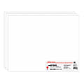 Office Depot® Brand Vanishing Grid Poster Board, 22" x 28", White, Pack Of 3