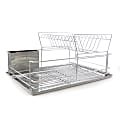 Better Chef 4-Piece Dish Drying Rack Set, 15"H x 22"W x 18-1/2"D, Chrome 1 thumbnail image