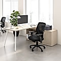 Bush Business Furniture Vista 72"W Corner Desk with Splayed Metal Legs and Low Storage Cabinet, Natural Elm, Standard Delivery 1 thumbnail image