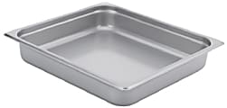 Hoffman Tech Browne Stainless Steel Steam Table Pans, 2/3 Size, Silver, Set Of 24 Pans