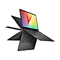 ASUS® VivoBook Flip 14 Thin & Light 2-in-1 Laptop, 14" Screen, Intel® Core™ i3, 8GB Memory, 256GB SSD, Indie Black - TP470EAOS34T 1 thumbnail image
