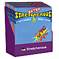 Charles Leonard Extra Stretcheroos Bookcovers, Assorted Colors, Set Of 36 Bookcovers