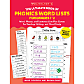 Scholastic Teaching Solutions The Ultimate Book Of Phonics Word Lists, Grades 1-2 1 thumbnail image