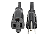 Eaton Tripp Lite Series Power Extension Cord, NEMA 5-15P to NEMA 5-15R - 13A, 120V, 16 AWG, 3 ft. (0.91 m), Black - P02400313A 1 thumbnail image