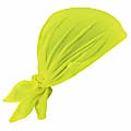 Ergodyne Chill-Its 6710CT Evaporative Cooling Triangle Hats With Cooling Towels, Lime, Pack Of 6 Hats