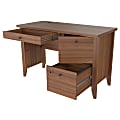 Inval Sherbrook Computer/Writing Desk With Locking File Drawer, Pignetto