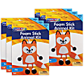 Creativity Street Foam Stick Animal Kits, 11” x 6-3/4” x 1”, Fox, Set Of 6 Kits 1 thumbnail image