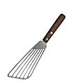 Winco Metal/Wood Fish Spatula, 6-1/2", Silver 1 thumbnail image