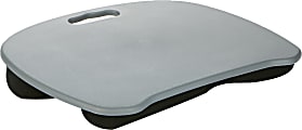 Mind Reader Portable Laptop Lap Desk, 3”H x 17”W x 12-3/4”D, Gray 1 thumbnail image