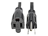 Eaton Tripp Lite Series Power Extension Cord, NEMA 5-15P to NEMA 5-15R - 13A, 120V, 16 AWG, 6 ft. (1.83 m), Black - P02400613A 1 thumbnail image