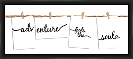 PTM Images Expressions Framed Wall Art, Adventure, 11 1/2"H x 25 1/2"W, Black 1 thumbnail image