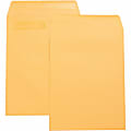 Business Source Press-To-Seal Catalog Envelopes - Catalog - 9" Width x 12" Length - 28 lb - Self-sealing - Kraft - 100 / Box - Brown Kraft