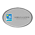 The Mighty Badge™ Name Badge Kit For Laser Printers, 2 5/8" x 1 3/4", Silver, Pack Of 10 1 thumbnail image