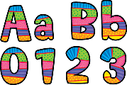 Creative Teaching Press Poppin' Patterns Playful Patterns Designer Letters, Assorted Colors, Pack Of 216