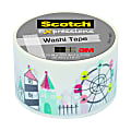 Scotch® Expressions Washi Tape, 1 3/16" x 393", Carnival
