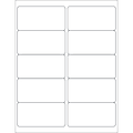 Office Depot® Brand Blockout Labels For Laser Printers, LL290, Rectangle, 4" x 2", Opaque White, Pack Of 1,000