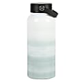 Gibson Home Brampton Stainless Steel Double Wall Thermal Bottle With Lid, 30 Oz, Mint