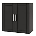 Ameriwood™ Home Callahan 24" Wall Cabinet, 2 Shelves, Black 1 thumbnail image