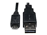 Eaton Tripp Lite Series Universal Reversible USB 2.0 Cable (Reversible A to 5Pin Micro B M/M), 1 ft. (0.31 m) - UR050001 1 thumbnail image
