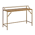 Sauder® International Lux 49"W Writing And Computer Desk, Sindoori Mango®/Satin Gold