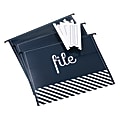 See Jane Work® Herringbone Hanging File Folders, Letter Size, Blue, Pack Of 6