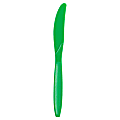 JAM PAPER Big Party Pack of Premium Plastic Knives, Green, 100 Disposable Knives/Box  1 thumbnail image