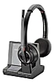 Poly Savi 8200 Office 8220 Headset - Stereo - Wireless - Bluetooth/DECT 6.0 - 449.5 ft - 32 Ohm - 20 Hz - 20 kHz - Over-the-head - Binaural - Ear-cup - Noise Cancelling Microphone