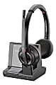 Poly Savi 8200 Series W8220-M - Microsoft - headset - on-ear - DECT 6.0 / Bluetooth - wireless - active noise canceling - Certified for Microsoft Teams