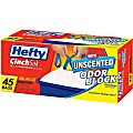 Hefty CinchSak 13-gallon Drawstring Bags - 13 gal Capacity - Drawstring Closure - White - 6/Carton - 45 Per Pack - Garbage, Kitchen